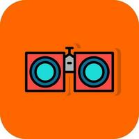 Binoculars Vector Icon Design