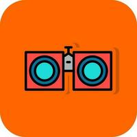 Binoculars Vector Icon Design