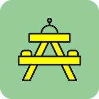 Picnic table Vector Icon Design