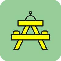 Picnic table Vector Icon Design