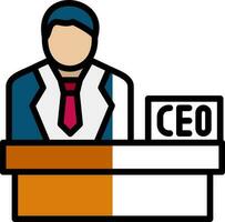 CEO vector icono diseño