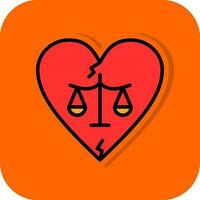 divorcio vector icono diseño