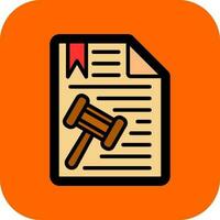 Legal document Vector Icon Design