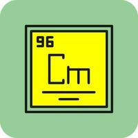 Curium Vector Icon Design