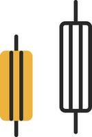 Bearish engulfing Vector Icon Design