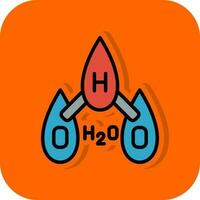 H2O vector icono diseño