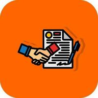 Contract Vector Icon Design