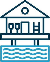 Beach hut Vector Icon Design