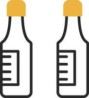 Beer bottles Vector Icon Design