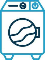 Washing machine Vector Icon Design