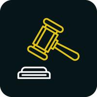 Gavel Vector Icon Design