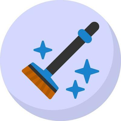 Broom Vector Icon Design