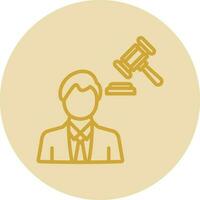 Lawyer Vector Icon Design