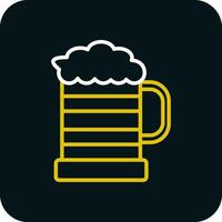 Beer glass Vector Icon Design
