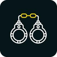 Handcuffs Vector Icon Design