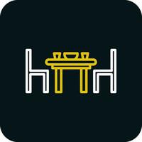 Dining table Vector Icon Design