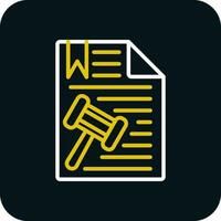 Legal document Vector Icon Design