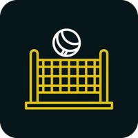 diseño de icono de vector de voleibol de playa