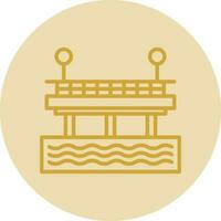 Pier Vector Icon Design