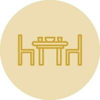 Dining table Vector Icon Design