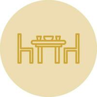 Dining table Vector Icon Design