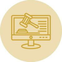 Online court Vector Icon Design