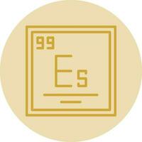 Einsteinium Vector Icon Design