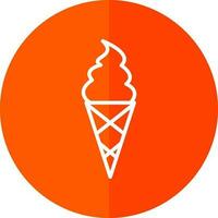 Ice cream cone Vector Icon Design