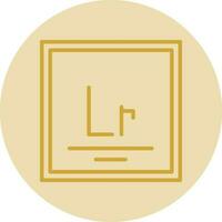 Lawrencium Vector Icon Design