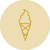 Ice cream cone Vector Icon Design