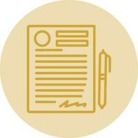 Contract Vector Icon Design