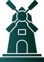 Windmill Vector Icon Design