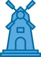 Windmill Vector Icon Design