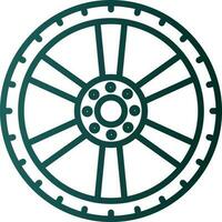 Alloy wheel Vector Icon Design