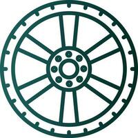 Alloy wheel Vector Icon Design