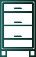 Chest of drawers Vector Icon Design