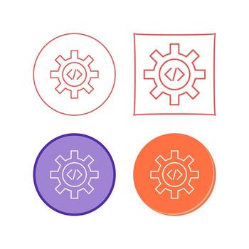 Unique Code Optimization Vector Icon
