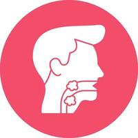 Throat cancer Vector Icon Design