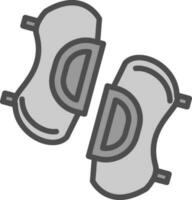 Knee pads Vector Icon Design