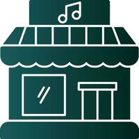 diseño de icono de vector de tienda de música