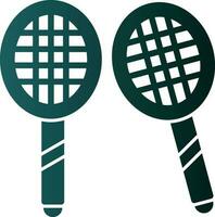 Badminton Vector Icon Design