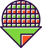 Stroopwafel Vector Icon Design