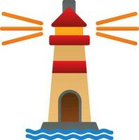 Lighthouse Vector Icon Design