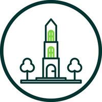 Dom tower Vector Icon Design