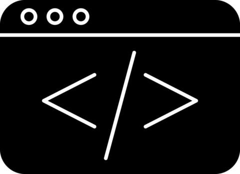 codificación vector icono diseño