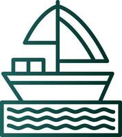 diseño de icono de vector de barco