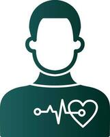 Cardiac arrest Vector Icon Design