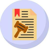 diseño de icono de vector de documento legal