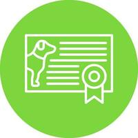 diseño de icono de vector de certificado