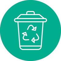 Recycle bin Vector Icon Design